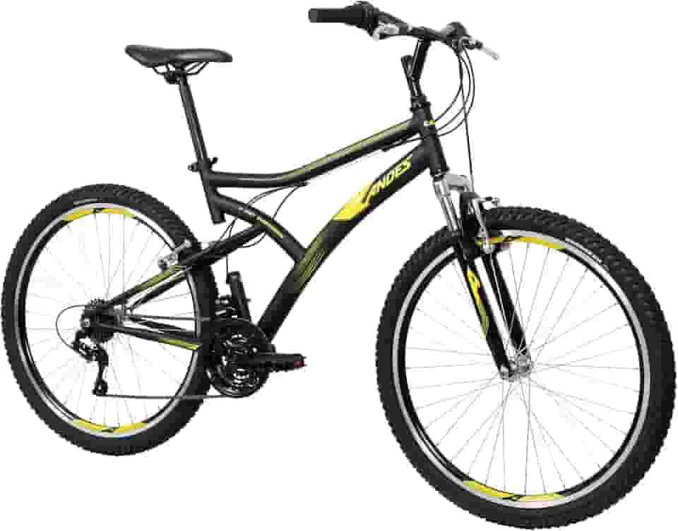 Caloi Bicicleta Andes, Aro 26, Câmbio 21 Velocidades, Preta