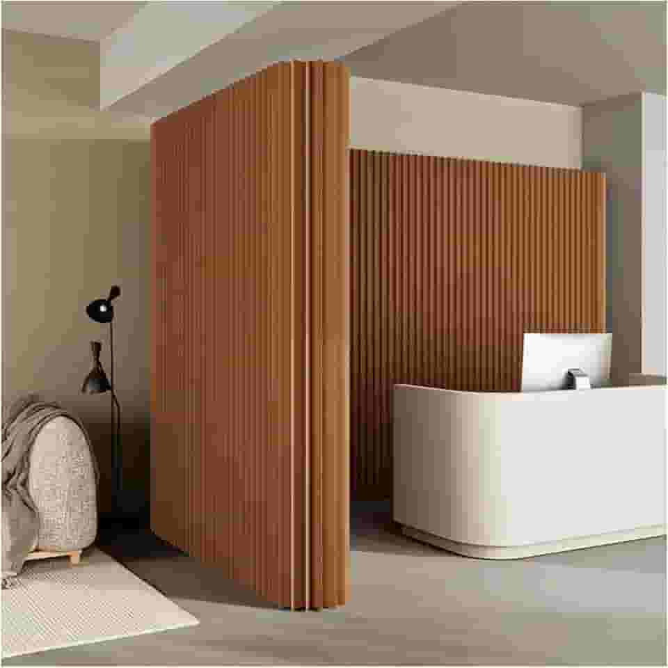 Biombos e Divisórias Divisória De Ambiente Dobrável Portátil Com Tela De Privacidade Para Escritório Em Casa, Divisória De Ambiente Art Déco Moderna, Divisória De Parede Temporária Para Sala De Estar