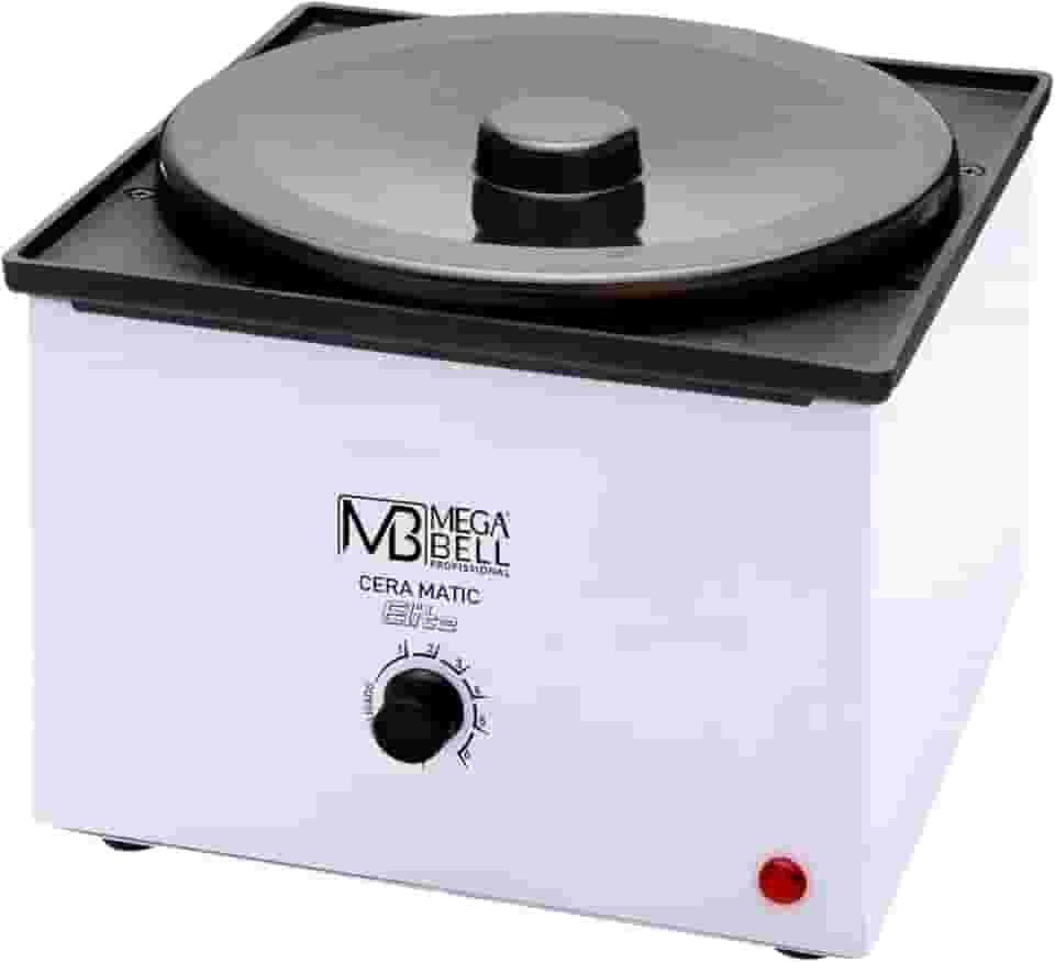 Mega Bell, Panela aquecedora de cera para depilação, Termocera, Cera-Matic Elite, Sem refil, Bivolt, 2,5kg, Branca