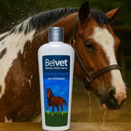 Shampoo Profissional para Equinos Cavalos Concentrado 1 Litro Belvet
