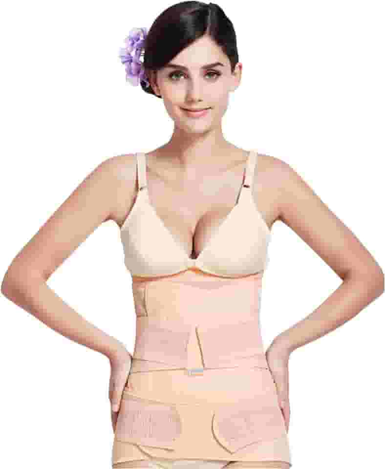 Kit de Cinta 3 em 1 Pós Parto Para Recuperação Cesárea Diástase com Suporte da Pelve Cintura e Barriga (XXG)