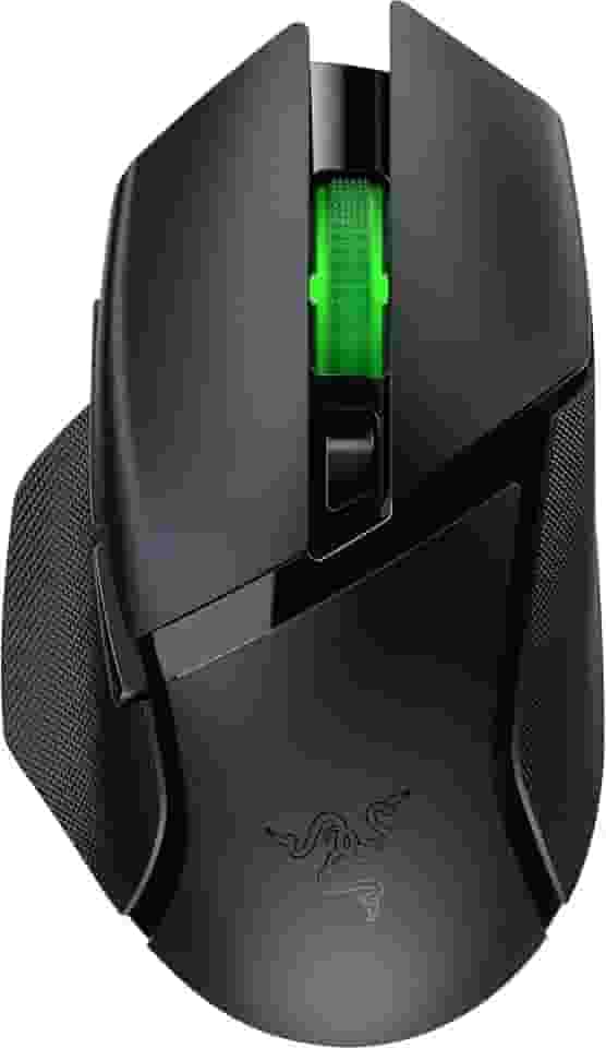 Razer Mouse para jogos sem fio personalizável Basilisk V3 X HyperSpeed: Interruptores mecânicos Gen-2-5G Advanced 18K Sensor óptico - Chroma RGB 9 controles programáveis bateria 535 horas preto