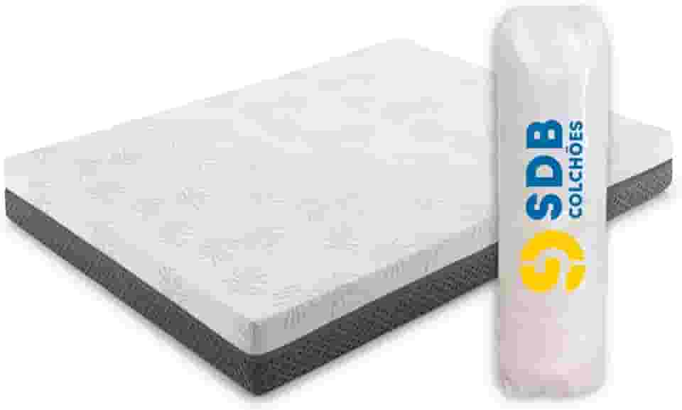 Colchão Viúva De Molas Ensacadas 128x188x20cm D33 SDB Colchões (Cinza)