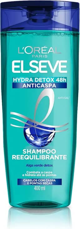 Shampoo L'Oréal Paris Elseve Hydra-Detox Anti-Caspa, 400ml