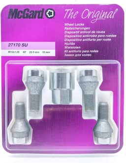 Trava Parafusos/Porcas Antifurto Para Rodas McGard Importado - Com Chave Segredo (FIAT - ARGO, DOBLO, MOBI, GRAND SIENA)