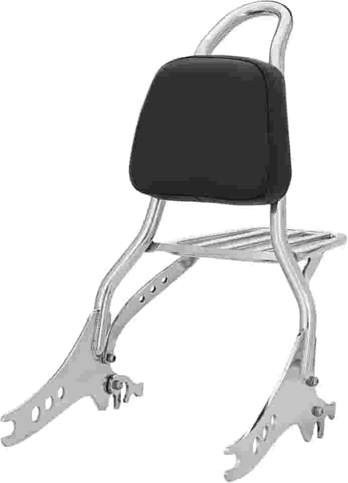 Sissy Bar, Wingcustom, Destacável King Com Bagageiro, 20 Polegadas, Sportster 2018, Inox Polido