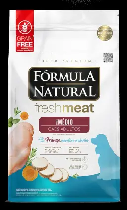 Adimax Ração Fórmula Natural Freshmeat Para Cães Adultos De Médio Porte Sabor Frango 12Kg