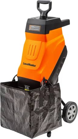 LawnMaster FD1503 Triturador elétrico de madeira 15-Amp 1,8 polegadas Diâmetro de corte Max 14:1 Redução