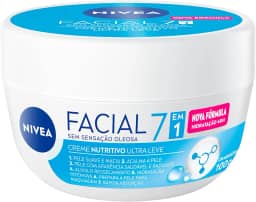 NIVEA Creme Facial Nutritivo 100g - Sua fórmula à base de água, Karité e Vitaminas hidrata por 30h sem deixar a pele oleosa, além de ser um ótimo primer
