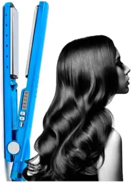 Chapinha Profissional Bivolt com Placas de Titânio + Cerâmica – Alisa, Modelo e Reduz Frizz | Até 230°C (450°F) | Ideal para Cabelos Cacheados, Grossos e Finos | Resultado do Salão em Casa