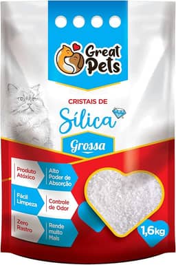 Silica 1,6kg Great Pets para Gatos, 1,6kg