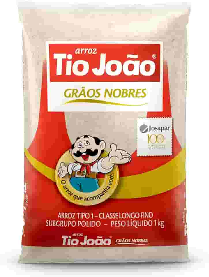 Arroz Branco Tio João Grãos Nobres - 1kg