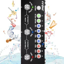 Cuvave cube baby guitarra pedaleira,com modelos de 9 AMP de carregamento 8 entradas IR CAB, Overdrive de distorção Reverb de retardo/delay Suporte Bluetooth 5.0 Para mesa de som/digital pedal efeito