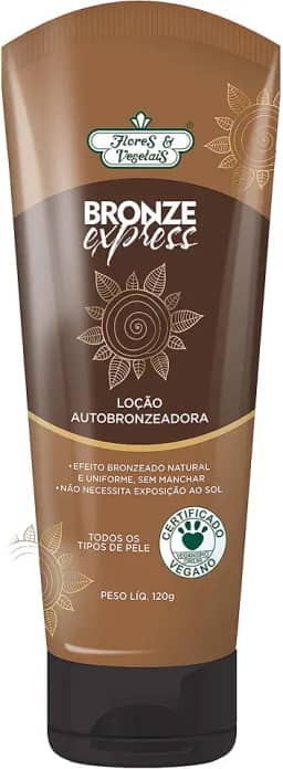 Flores & Vegetais Loção Autobronzeadora Bronze Express 120G