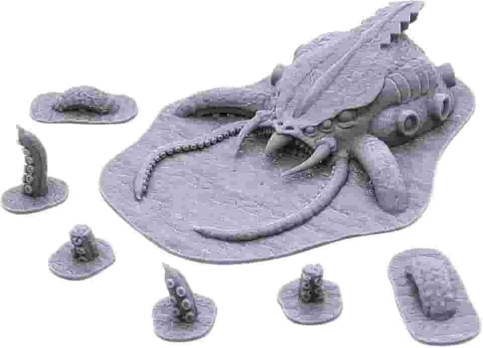Miniaturas Kraken, impressas em 3D de 28 mm para RPGs de mesa e jogos de guerra