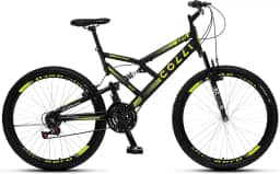 Colli Bike, Bicicleta GPS 148 Dupla Suspensão e Freios V-Brake, Aro 26 Aero, 36 Raias, 21 Marchas