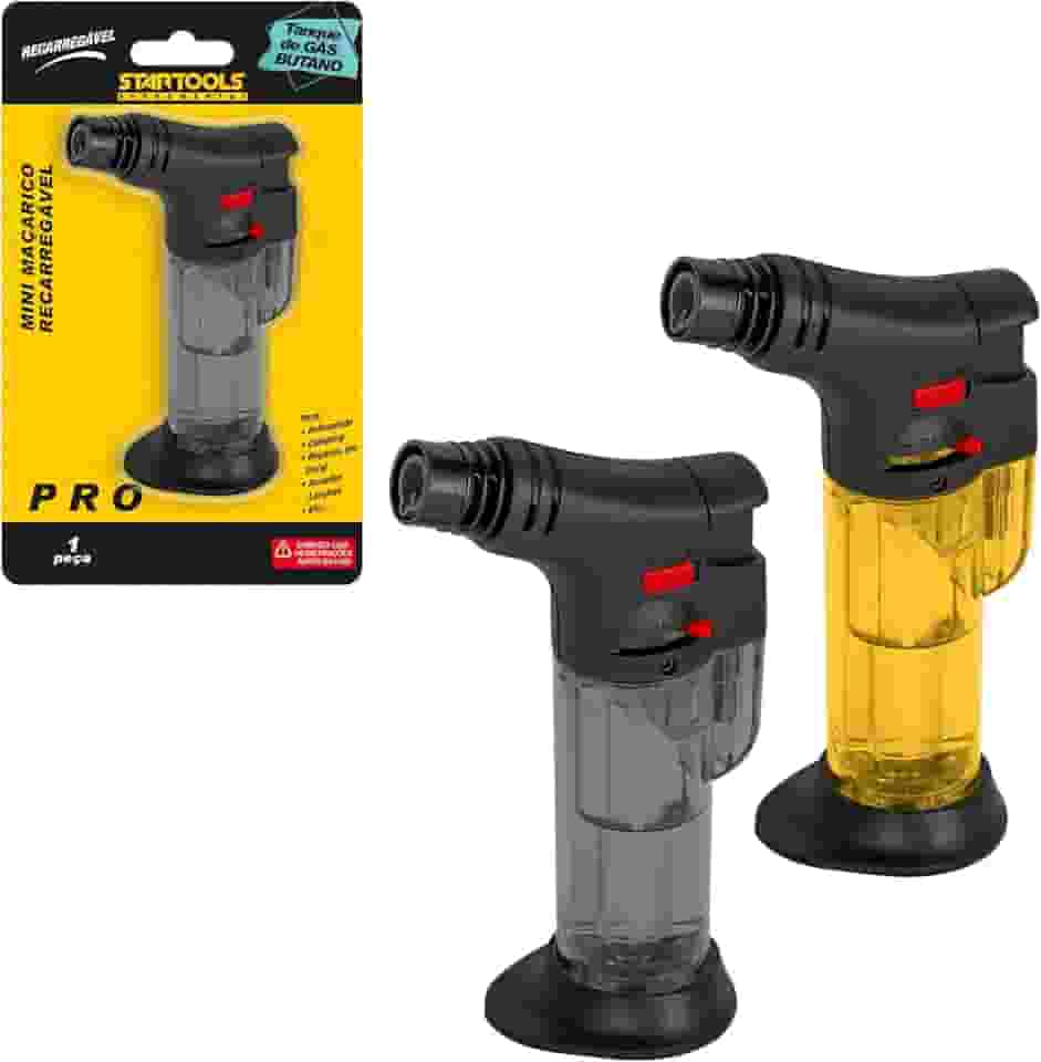 Maçarico Portátil Recarregável – Mini Isqueiro a Gás Ajustável para Culinária Gourmet, Crème Brûlée, Artesanato e Reparos (AR-0600)
