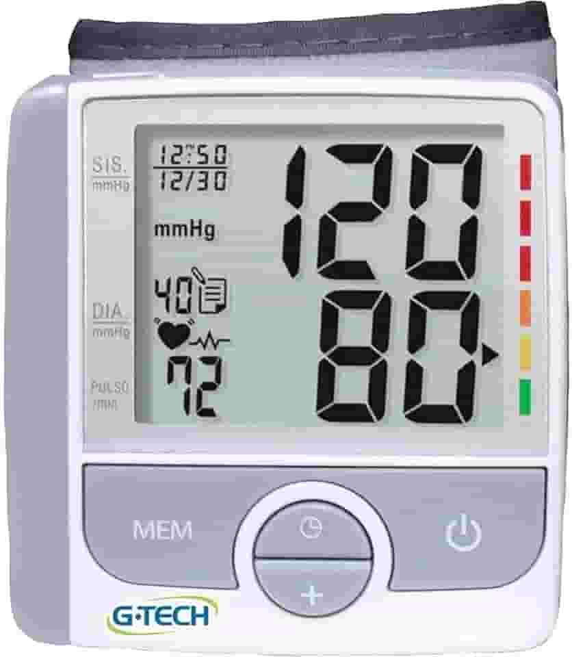 Aparelho Para Medir Pressão Arterial De Pulso Gtech Completo