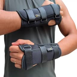 Munhequeira com Tala bilateral ajustável em neoprene | Imobilizador de punho e mão |DEPARTAMENT STORE (Grande)