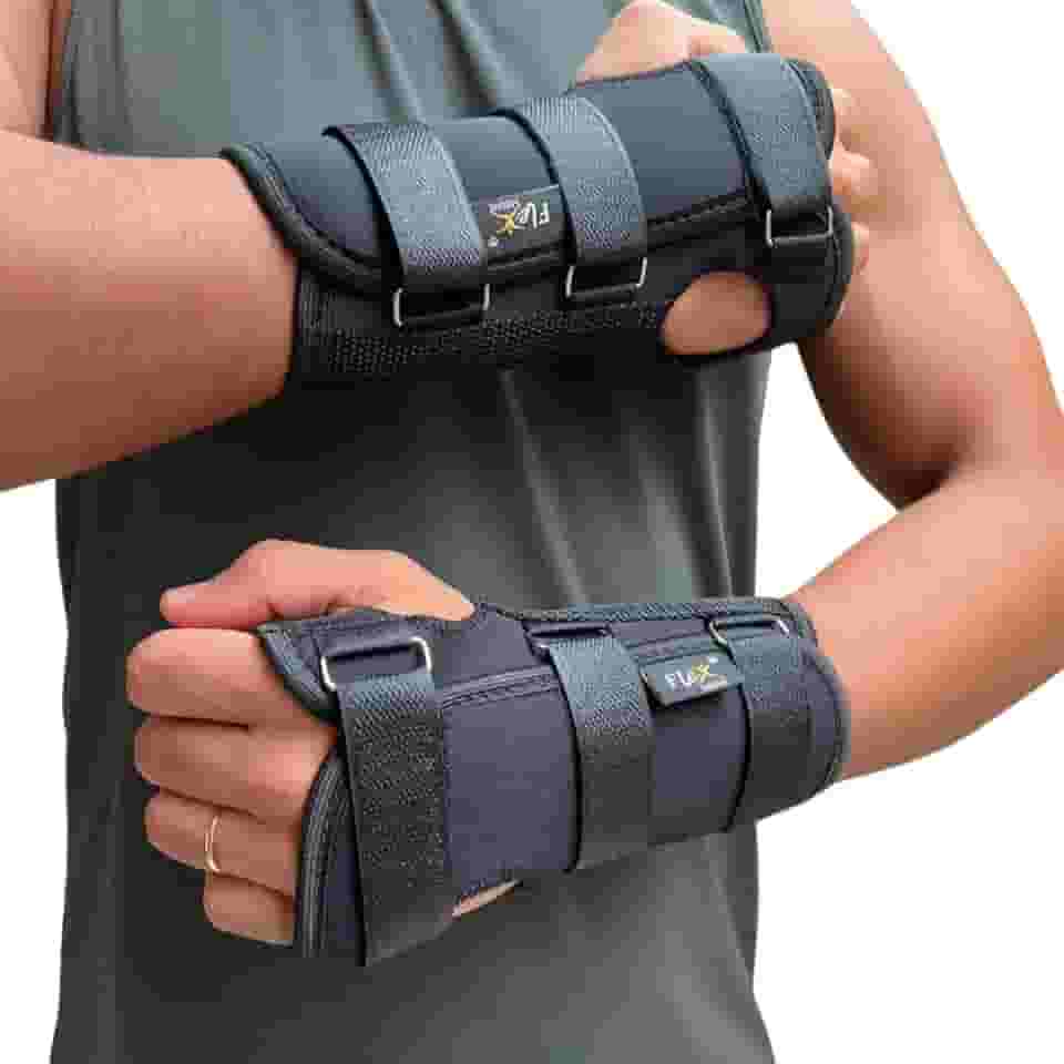 Munhequeira com Tala bilateral ajustável em neoprene | Imobilizador de punho e mão |DEPARTAMENT STORE (Grande)