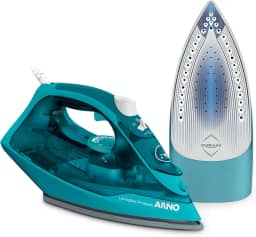 Ferro a Vapor Arno Ultragliss Protect com Base Durilium Airglide, Deslizamento mais Rápido, Maior Resistência e Triplo Desligamento Automático, 1750W, Turquesa, FUP1, 220V