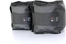 Par Caneleira Tornozeleira de Peso 3 kg WON Preto Fitness Academia Musculação Treino