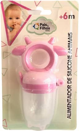 Alimentador De Silicone Animais - Rosa