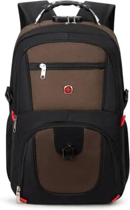 Mochila Unissex Notebook com Cadeado, Entrada para USB/Fone de ouvido e capa de Chuva - Trailblaze