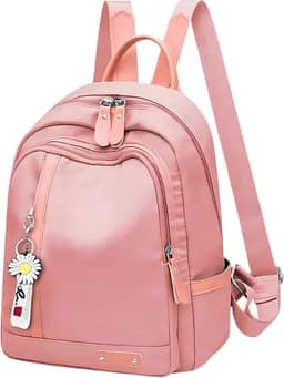 Mochila Feminina Escolar Trabalho Reforçada Bolsa Mulher Passeio Casual Ajustável Com Pingente