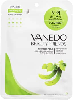 Máscara Hidratante Facial Coreana Beauty Friends - Pepino
