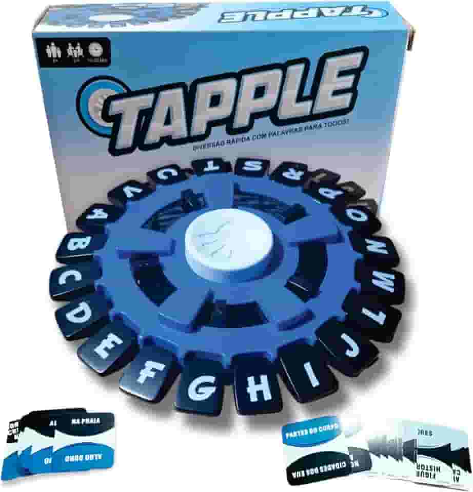 Jogo De Palavra Tapple Stop Em Português com Temporizador Diversão para Familia e Amigos