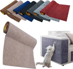 Arranhador Carpete Adesivo Protetor Sofá Cama Premium (Bege, 50cm x 1 Metro)