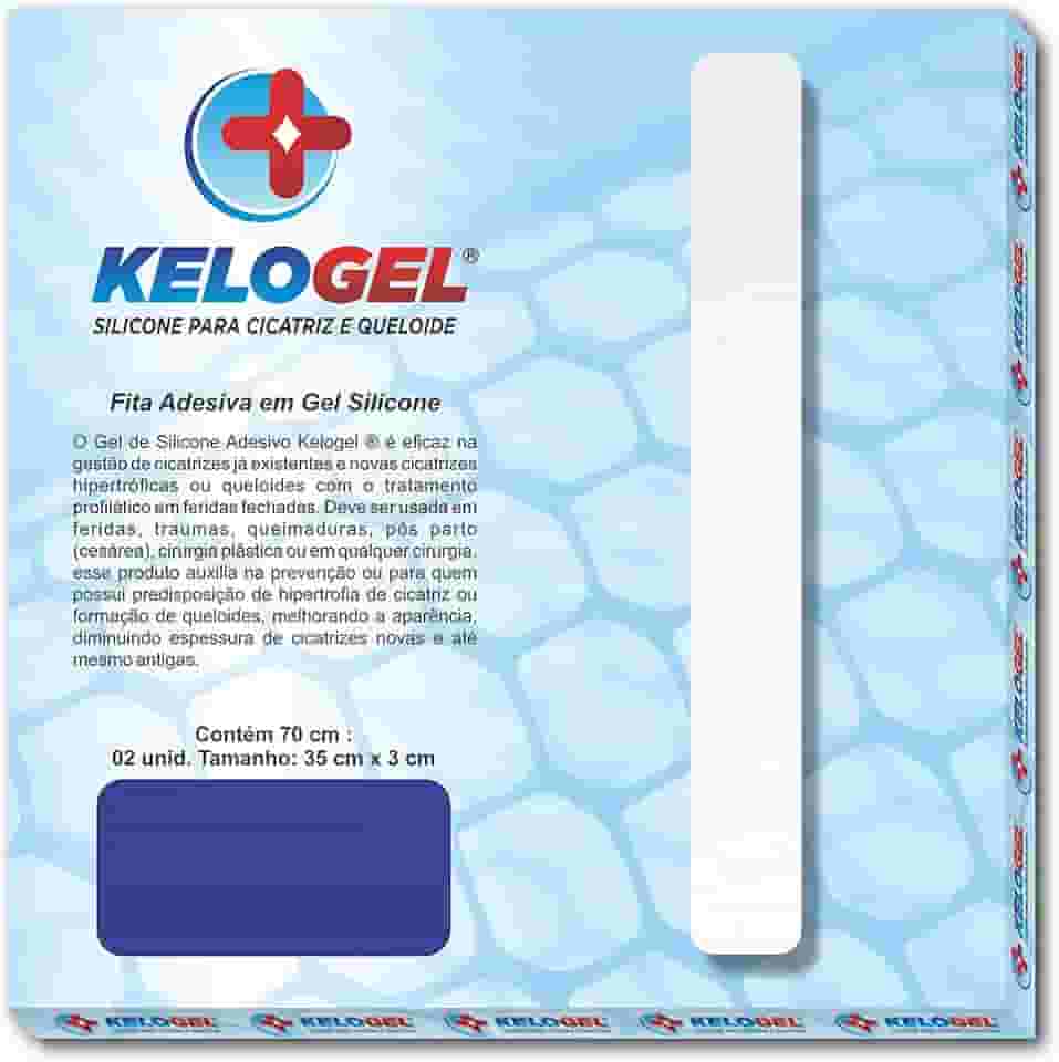 PLACA EM GEL DE SILICONE PARA CICATRIZ 3X70CM KELOGEL