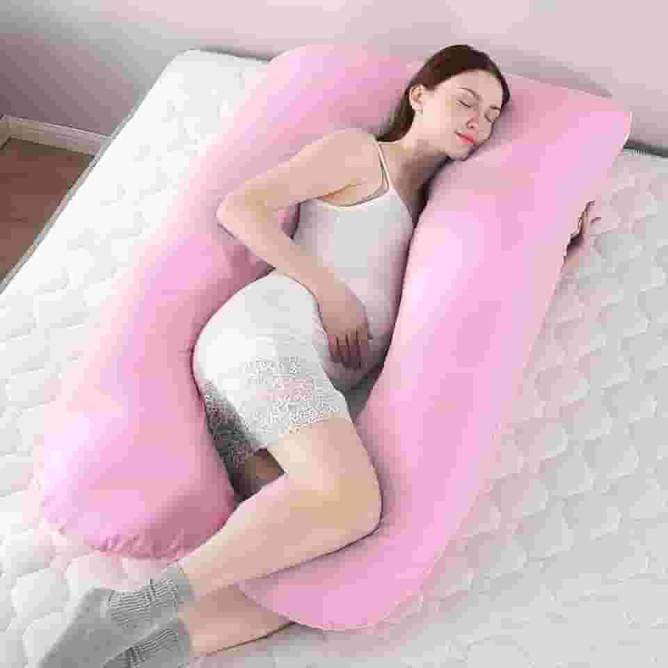 Travesseiro Para Grávida Gestante Cor (Rosa)