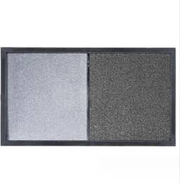 Tapete de desinfecção, tapete higienizador, tapete de entrada multifuncional, tapete de banho para pés, tapete de sapato, casa, hotel (cinza)