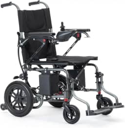 Cadeira de Rodas Elétrica Dobrável, Estrutura em Aço, Controle Joystick