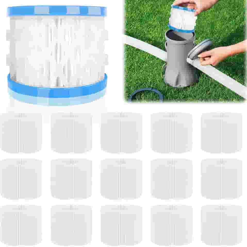 RGJ Cartucho de filtros de banheira de hidromassagem tipo VI, pacote com 16 filtros de spa filtro de bomba de piscina para banheira de hidromassagem de spa, filtragem eficiente e manter a água limpa