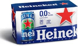 Heineken Cerveja Lager, Sem Alcool Lata 269ml, Pack 8 Unidades