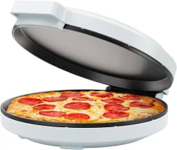 Chefman Everything Maker & Pizza Oven – Máquina de pizza elétrica de bancada de 1440W com pratos antiaderentes de 30 cm, além de fazer quesadillas, omeletes e muito mais, com luzes indicadoras e