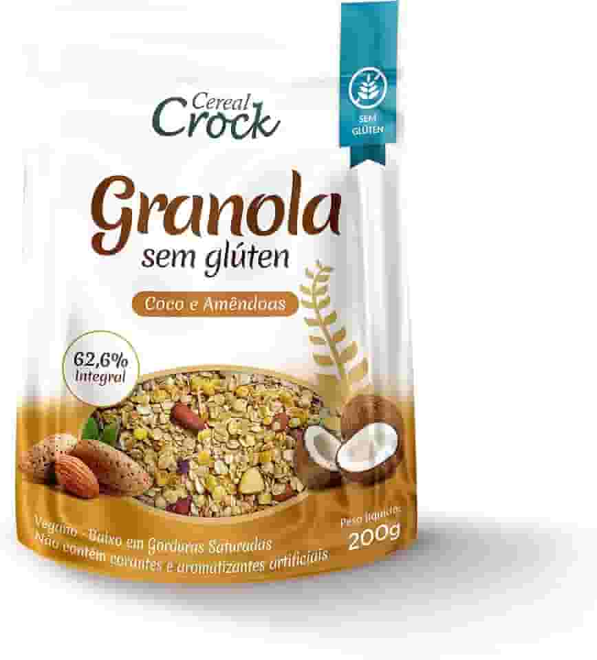 Granola Coco e Amêndoas (com aveia sem glúten) Cereal Crock 200g