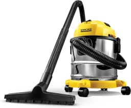 Kärcher Aspirador WDL 1s 3 em 1 - Aspira Pó e Água + Função Soprador com Alcance de 7,5 metros. Potência de 1700W - Tanque Inox