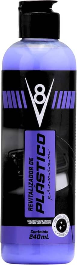 V8, Revitalizador de plásticos automotivos, 240 ml, Roxo