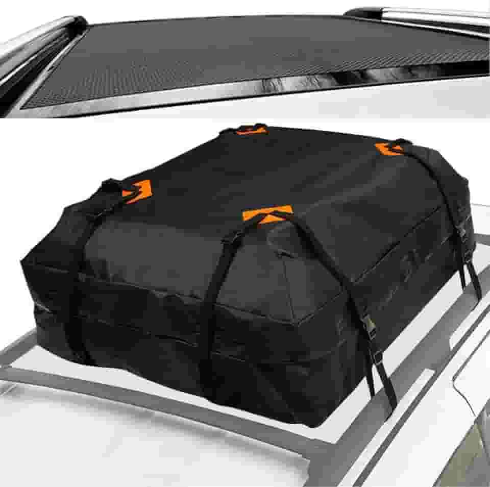 Bagageiro de Teto para Carro, roof rack, Roof Rack Cargo Carrier, Roof Cargo Carrier, Cargo Box For Roof Rack, Bagageiro de Teto Impermeavel Dobravel para Carro Porta Bagagem Universal