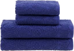 Buddemeyer Jogo de Toalhas Florentina Banho Azul 4 peças