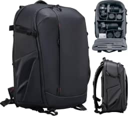 ULANZI Mochila Profissional para Fotógrafos, Resistente à Água, Antifurto, com Suporte de Tripé para Lente de Câmera e Espaço para Laptop de 16'