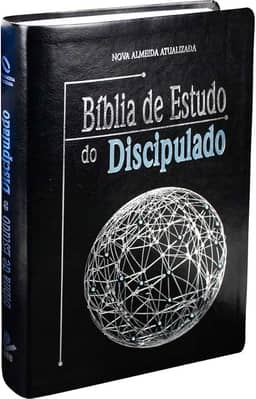 Bíblia de Estudo do Discipulado NAA | SBB | Bíblia de Estudo de Discipulado - Capa em couro sintético, preta nobre: Nova Almeida Atualizada (NAA)