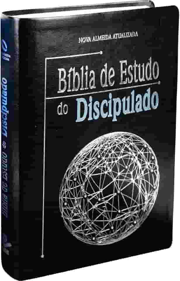 Bíblia de Estudo do Discipulado NAA | SBB | Bíblia de Estudo de Discipulado - Capa em couro sintético, preta nobre: Nova Almeida Atualizada (NAA)