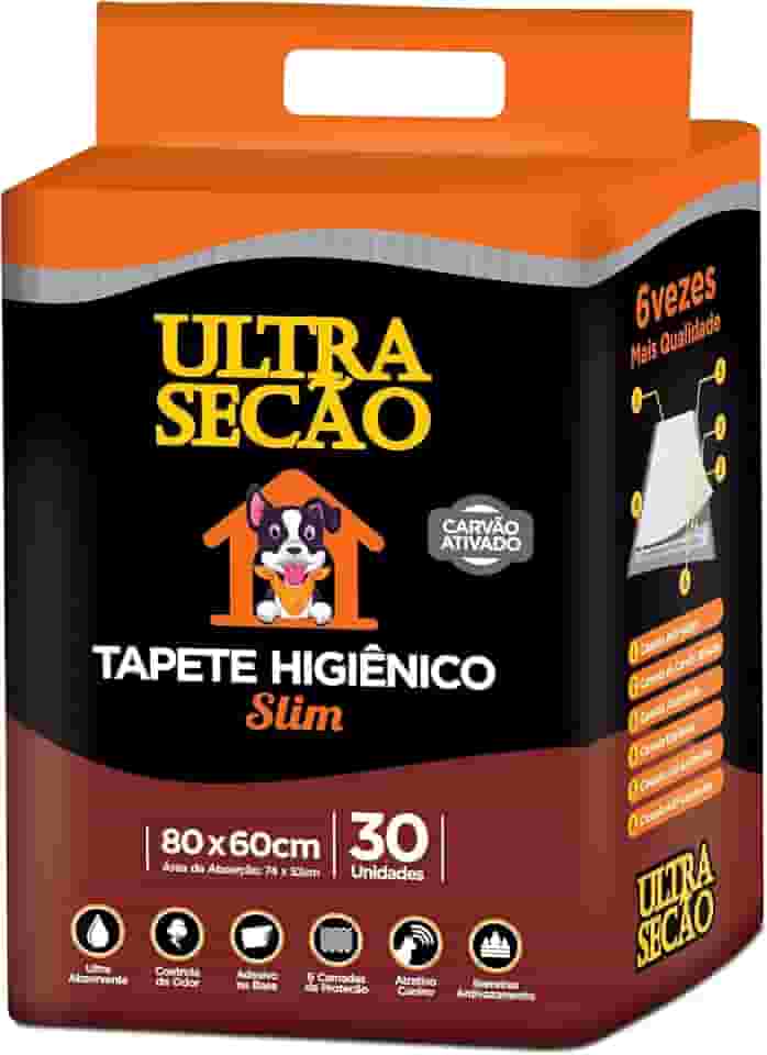 Great Pets Tapete Higiênico Ultra Secao Preto 80x60 30 Unidades