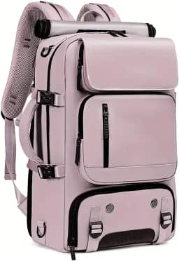 Mochila Reforçada com Compartimentos para Notebook e Tablet – Resistente à Água, USB, Engate de Mala – Masculina e Feminina para Viagem, Trabalho e Dia a Dia