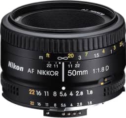 Nikon 50mm Nikkor F/1.8D AF Prime Lens for DSLR Camera (Black)